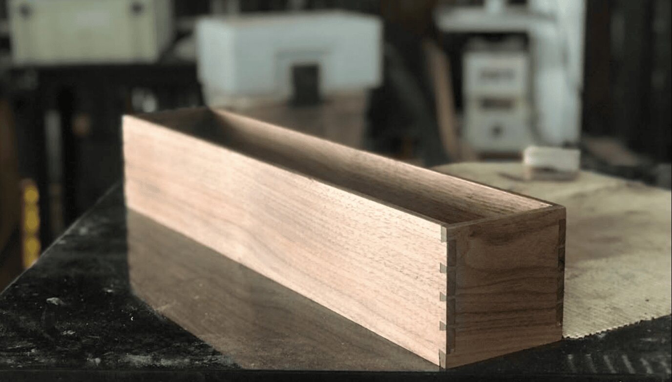 hand-cut dovetails box